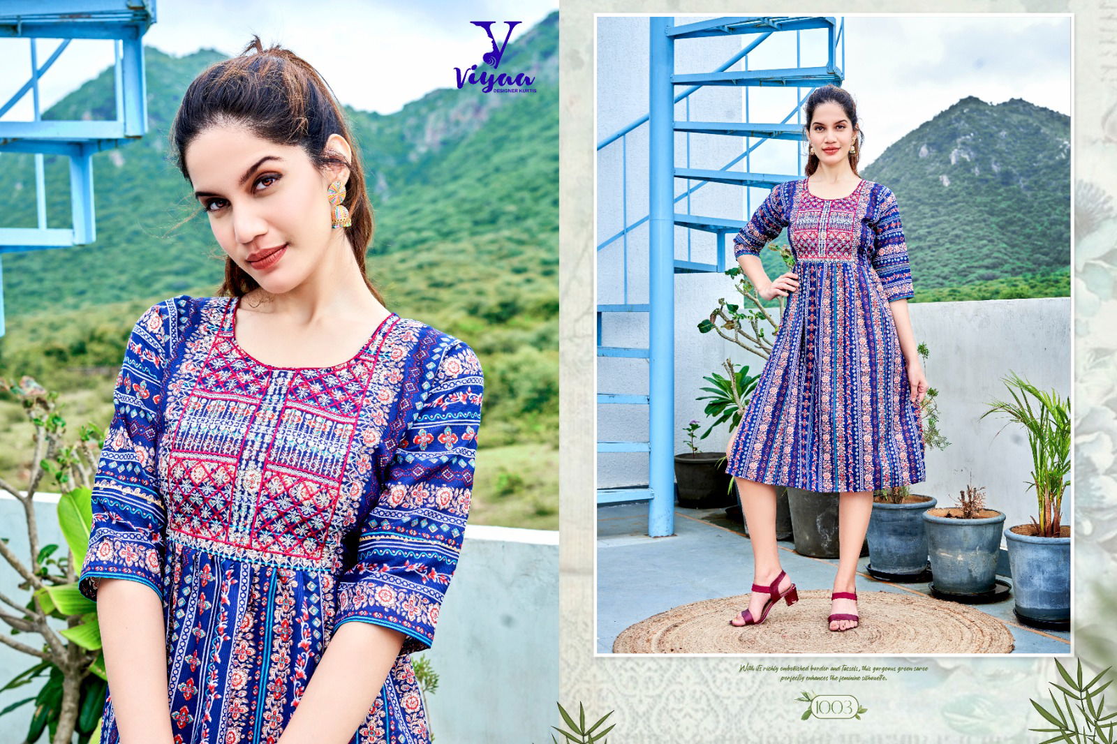 MAIRA v5 By Viyaa Naira Cut Printed Kurtis Catalog